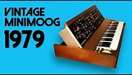 VINTAGE MINIMOOG Model D Analog Synthesizer 1979 | HD DEMO