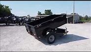 Hydraulic Dump Trailer 5' X 8' Without Brake 24 Inch Sides