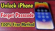Unlock iPhone Forget Passcode 100% Free Method | How To Unlock iPhone Passcode
