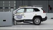 2019 Jeep Cherokee driver-side small overlap IIHS crash test