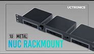 UCTRONICS NUC Rack Mount, 19" 1U Rackmount Supports 3 NUC