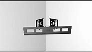 Manhattan Universal Flat Screen Full-Motion Corner Wall Mount Quick Install Video (Model #461214)