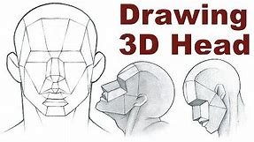 Portrait Drawing Basics 3/3 - How To Draw a 3D Head
