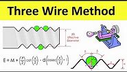 Three Wire Method: Derivation of Effective Diameter | Thread Measurement in Metrology | Shubham Kola