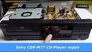 Sony CDP M77 CD Player repair