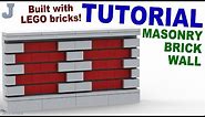 LEGO Masonry Brick Wall Tutorial