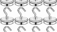 BAVITE Heavy Duty Magnetic Hooks,118 LBS（12pack） mikede Strong Neodymium Magnet Hook for Home, Kitchen, Workplace, Office and Garage, 32mm(1.26inch) in Diameter