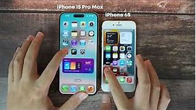 iPhone 6S Vs iPhone 15 Pro Max - Speed Comparison