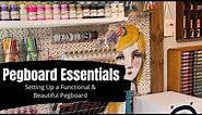 Pegboard Essentials || Craft Room Organization