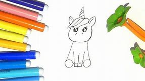 Kako se crta Hanin jednorog | Wie zeichnet man Einhorn? | How to Draw Unicorn