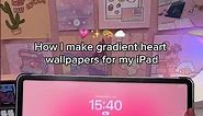 iPad aesthetic homescreen💗 gradient wallpaper tutorial | apple pencil, procreate app