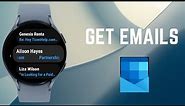 How to Get Emails on Galaxy Watch 5 & Watch 5 Pro | Microsoft Outlook