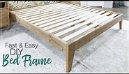 DIY King Platform Bed Frame