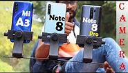 Redmi Note 8 pro vs Mi A3 vs Redmi Note 8 Full Camera Test 📷🔥