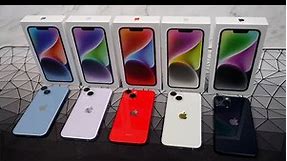 iPhone 14/14 Plus All Colors: Purple, Blue, Red, Starlight & Midnight!