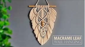 How to Make Macrame Leaf Wall Hanging | Macrame Wall Hanging Tutorial