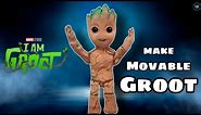 How To Make Baby Groot | Movable Groot with TEMPLATES | From Carboard