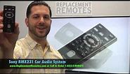 SONY RMX231 Car Audio System Remote - www.ReplacementRemotes.com