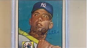Mickey Mantle 1952 Topps Rookie, Autographed!!