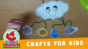 Weather Mobile Craft for Kids | Maple Leaf Learning Playhouse