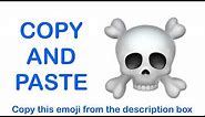 Skull and Crossbones EMOJI ( APPLE ) - COPY and PASTE EMOJIS ☠️