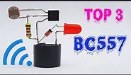 Top 3 Electronic Project Using BC557 Transistor - Photodiode, 4148, BC557 🔊