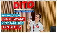 How to Activate DITO SIMCARD for Android and IOS Users | DITO SIM APN Set Up