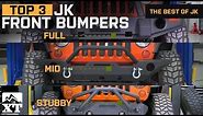 The 3 Best Jeep Wrangler Bumpers For 2007-2017 JK Unlimited Rubicon Sahara Sport