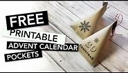 FREE Printable Christmas Advent Calendar Pockets / Christmas Countdown Calendar | FREEBIE