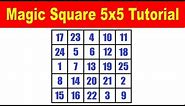 Magic Square 5x5 Tutorial