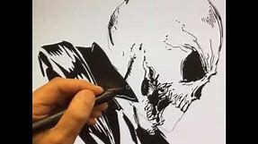 Live Drawing of Ghost Rider