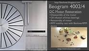 Beogram 4002/4004: DC Motor Restoration - The Cure for RPM Problems