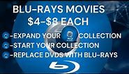 Add to or Start a Blu-Ray Video Collection on a Budget!!! $4-$8 Each.