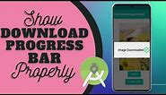 Download Progress Bar Android Studio || How To Show Download Progress Bar in a Proper Way.