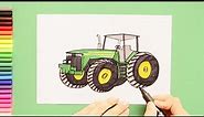 How to draw a tractor