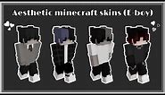 E-boy Aesthetic minecraft skins w/ download links! ✨⛓🖤