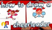 How To Draw A Cartoon Cheerleader