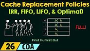 Cache Replacement Policies - RR, FIFO, LIFO, & Optimal