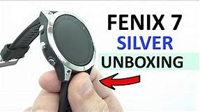 Garmin Fenix 7 Silver Unboxing 4K (010-02540-01)
