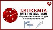Leukemia (Blood Cancer) : Symptoms, Signs, Causes, Types & Treatment Made Easy