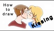 How to draw two people kissing (Drawing lesson)