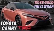Rose Gold Vinyl Wrap on a 2020 Camry TRD