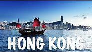 Hong Kong Ferry in Victoria Harbor 4K