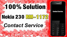 Nokia 230 RM-1172 Contact Service Solution Work 100% 2019