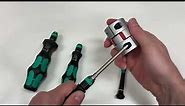 Comparing sizes of Wera screwdriver heads