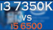 i3 7350K vs i5 6500 BENCHMARK / GAMING TESTS REVIEW AND COMPARISON / KABY LAKE vs SKYLAKE