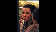 Kim Kardashian smoking a cigar on snapchat