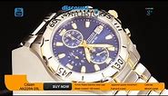 Citizen AN3394-59L Men's Quartz Blue Dial Two Tone Steel Bracelet Chronograph Watch Review Video