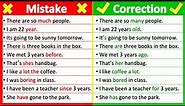 20 MOST COMMON GRAMMAR MISTAKES 🤔 😮 | Mistakes & correction ✅