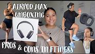 AIRPOD MAX UNBOXING | PROS AND CONS USING IT IN FITNESS | REVIEW | ADD ONS